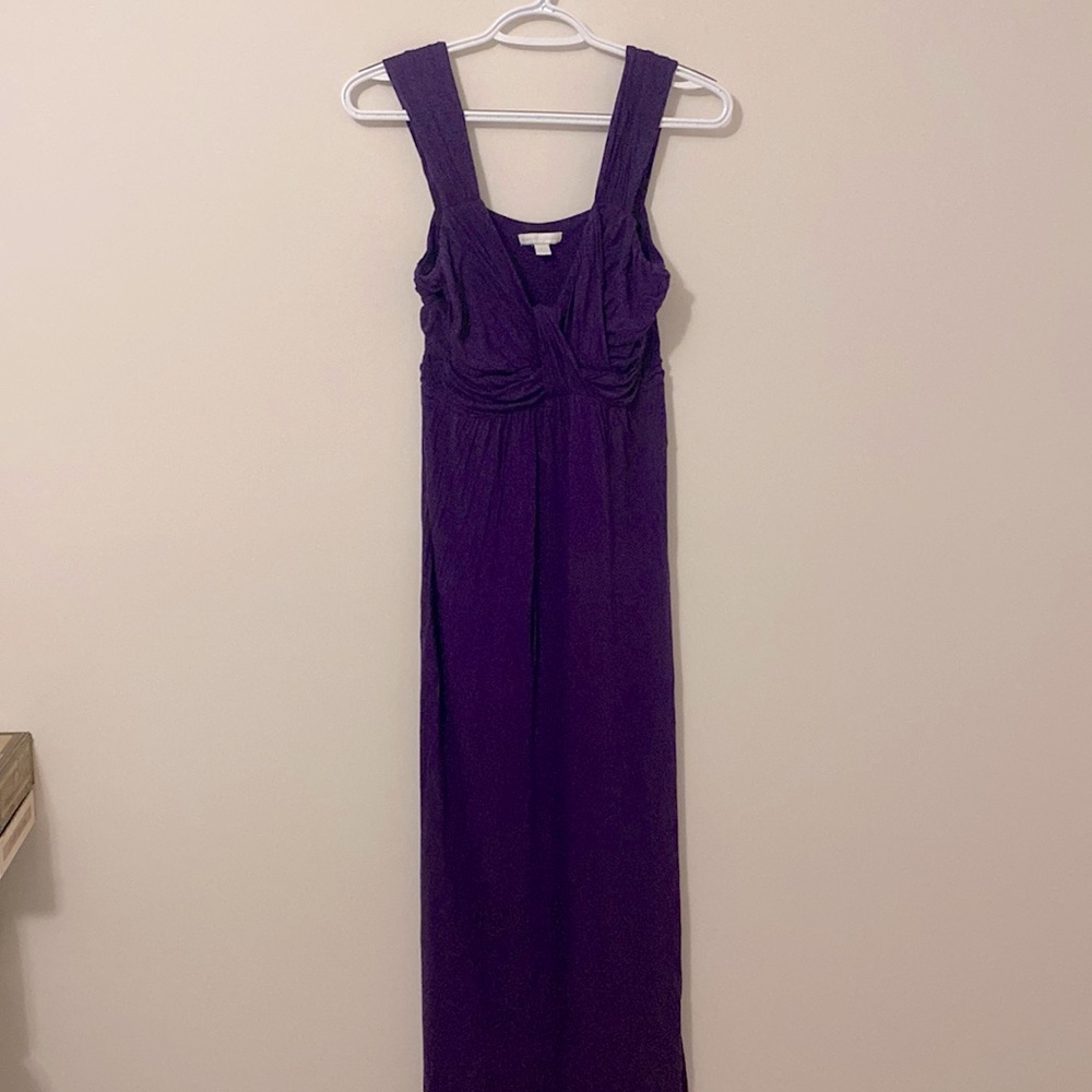 New York & Company Long Purple Gown Dress